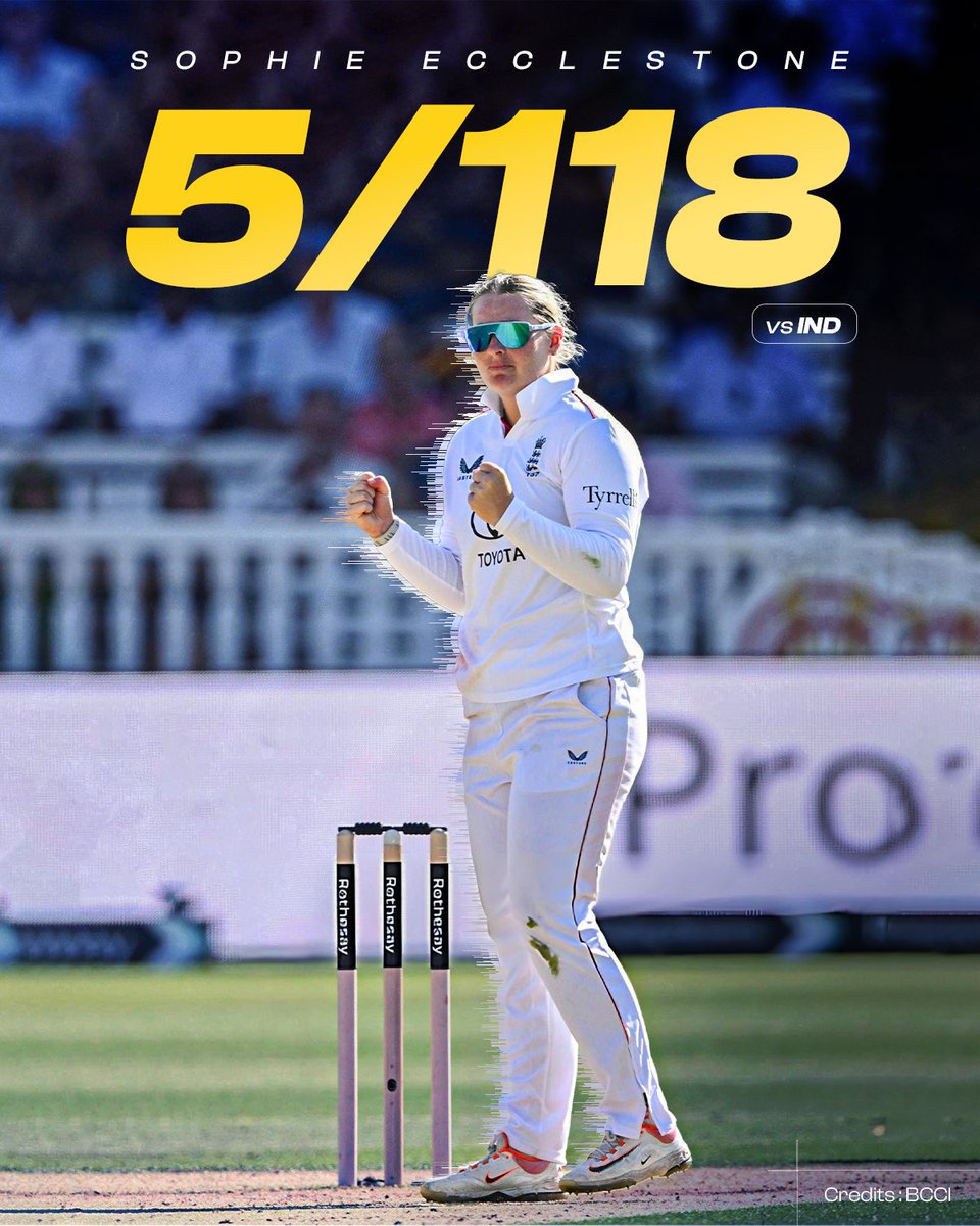 UPWarriorz's tweet photo. Another Warrior on the Test Honours Board. Congratulations, Sophie 🤌

#UPWarriorz #UttarDega #ENGvIND https://t.co/VNYySAW2H3