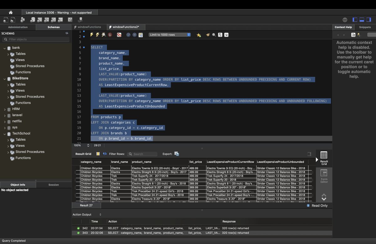 samrid2025's tweet photo. #LSPPDay42
Today, I learned more about SQL window functions such as FIRST_VALUE(), LAST_VALUE(), and NTH_VALUE(), and how different frame clauses affect their results.
@lftechnology
#60DaysOfLearning2026 #LearningWithLeapfrog https://t.co/IXUg6BYEgg