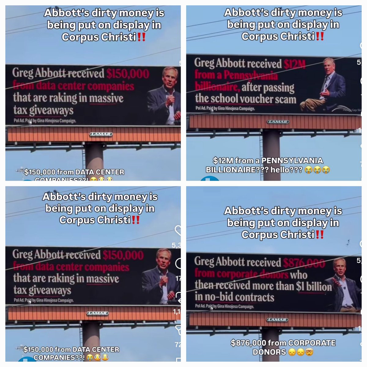 dstevens884's tweet photo. Meanwhile I'd @GregAbbott_TX @Republicans politics....#votebluetosaveTEXAS!!!! #votebluetosavedemocracy https://t.co/oLk2vjxY23