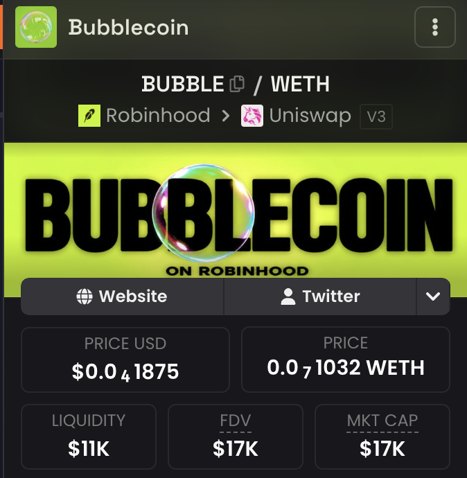 Bubblecoin_RH's tweet photo. @sonder_crypto The fartcoin of the finance chain.

Consider inflating the bubble.

0x3ecC3a209A59262a55C683282B06EA1B6c5ff01d https://t.co/A6d4bYBHb5