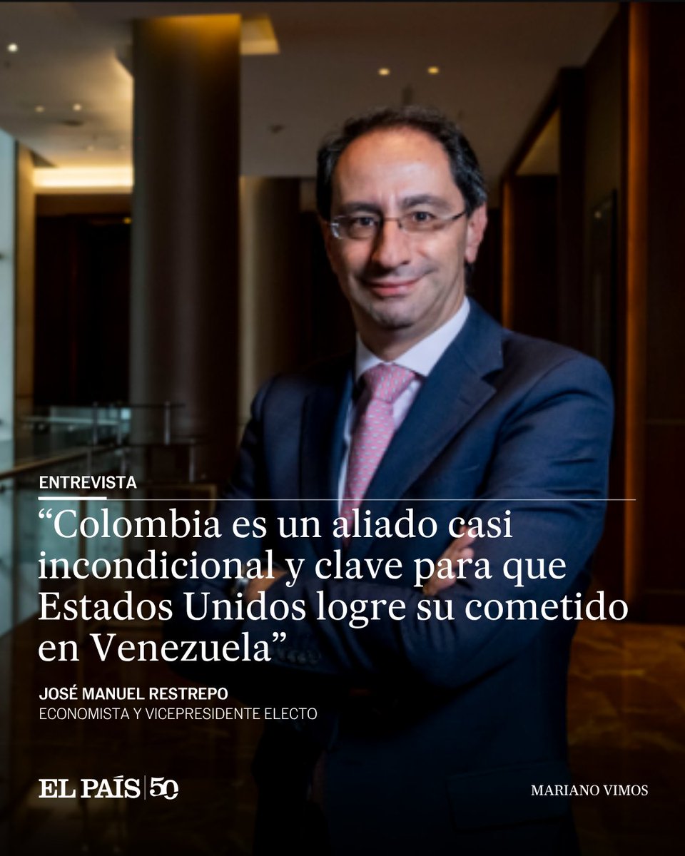 ElPaisAmericaCo's tweet photo. 🇨🇴 El vicepresidente electo asegura que el Gobierno de Abelardo de la Espriella, que inicia el 7 de agosto, no encaja en la ultraderecha, la derecha, ni el centro, y que su norte es el pragmatismo

🖋️ @juaneslewin
🔗 https://t.co/oTdgNbmpdw https://t.co/H0Sw4ZG5eN