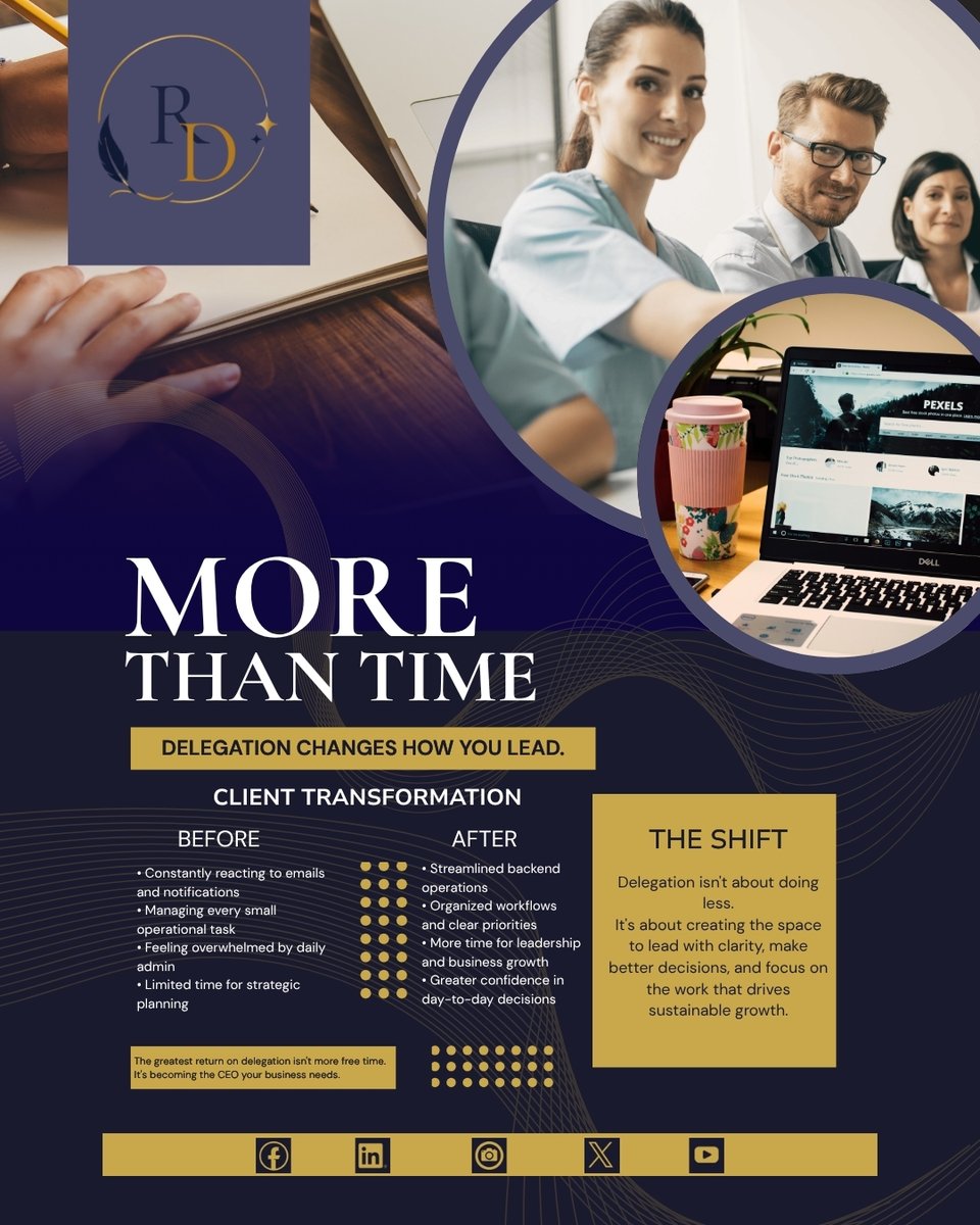 _REDexecutiveVA's tweet photo. Delegation is not about doing less. It is about making space for the work that creates the biggest impact. 🚀

Book a Discovery Call and discover how strategic backend support can help you lead with more clarity and confidence.
#DelegateToScale #BusinessGrowth #ExecutiveVA https://t.co/vofzA1HR9N