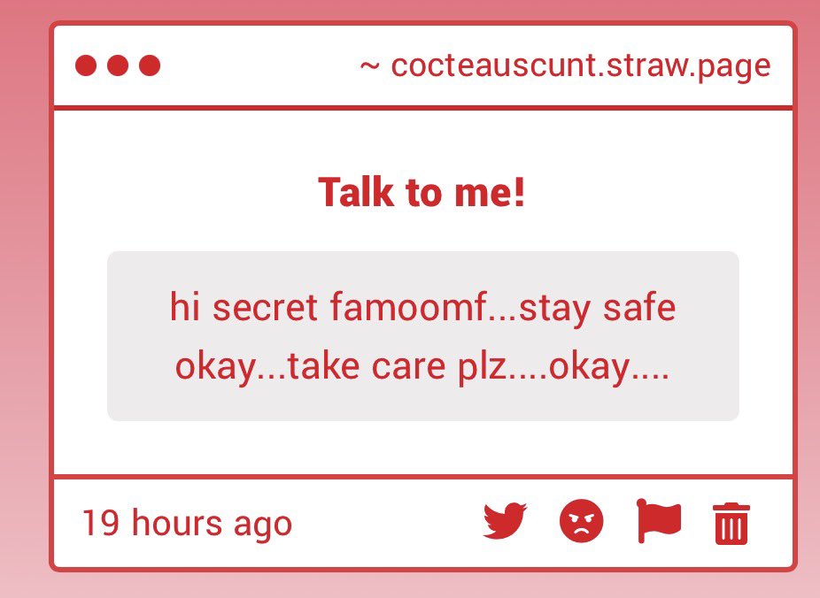 cocteauscunt's tweet photo. aw thank you! i appreciate it, though, this is suicidetwt im here to be suicidal! hopefully kill myself later down the line https://t.co/idVjM64qtY