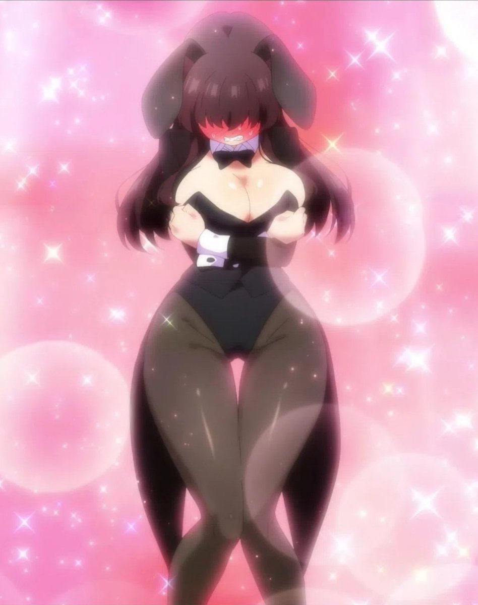 Rixi0303's tweet photo. Hahari's brilliant idea to make Meme wear a bunny girl suit to build up her courage 🗿 https://t.co/cUxUMfBqeQ