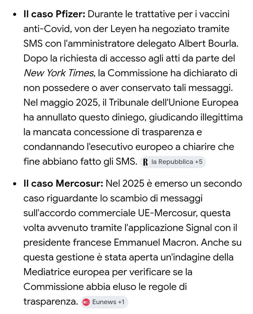 Livythinker's tweet photo. Ricordo che Ursula ha negato accesso ai messaggi nel caso Pfizergate, poi messaggi nel caso Mercosur ed era già recidiva nel 2019 quando in Germania era Ministro della Difesa aveva cancellato messaggi riguardo appalti d'oro in consulenze esterne.
E a noi vuole spiare le chat? https://t.co/Z2XYyATYQc