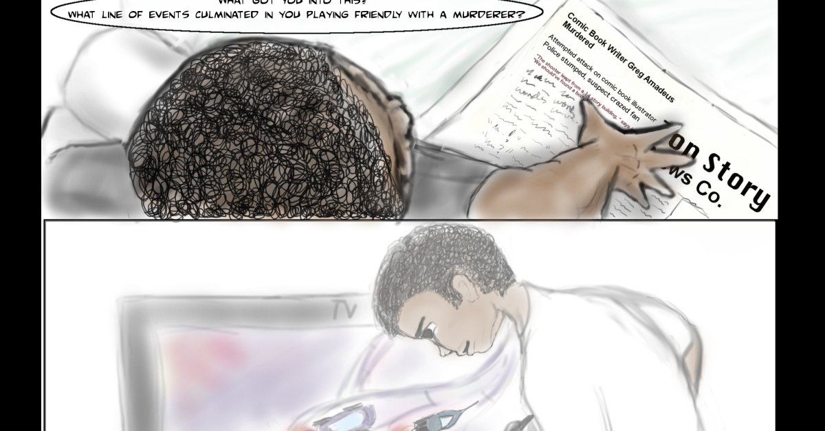 petr3pan's tweet photo. Another day, another #weneeddiversebooks superhero comic about the comics character who shoots his author. Hit random or start on a new issue here! Here: https://t.co/aFkm7alT8G #iamcomics https://t.co/6BjkNnw9mM