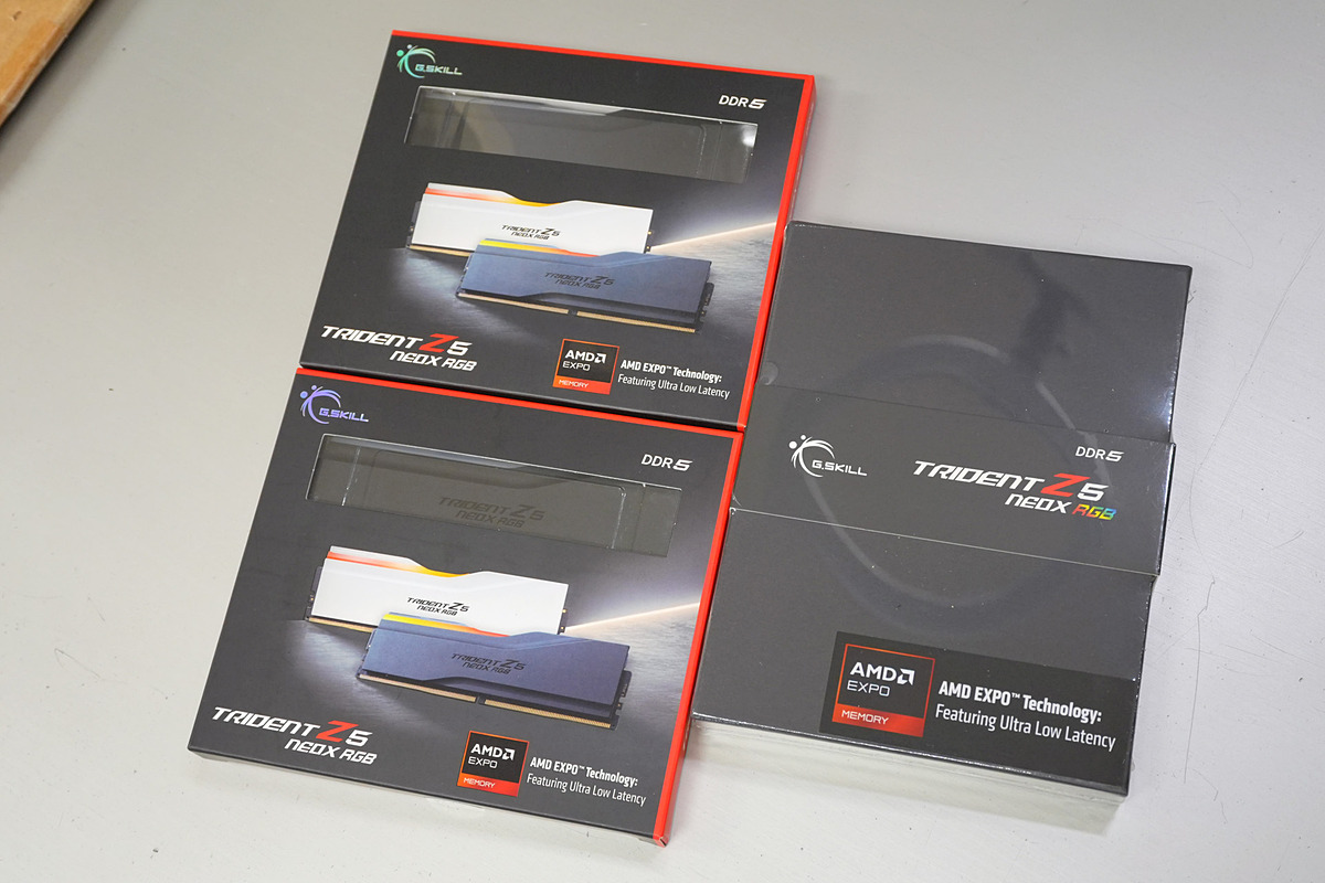 更新：超低遅延なRyzen向けDDR5-6000メモリ「Trident Z5 NeoX RGB」がG