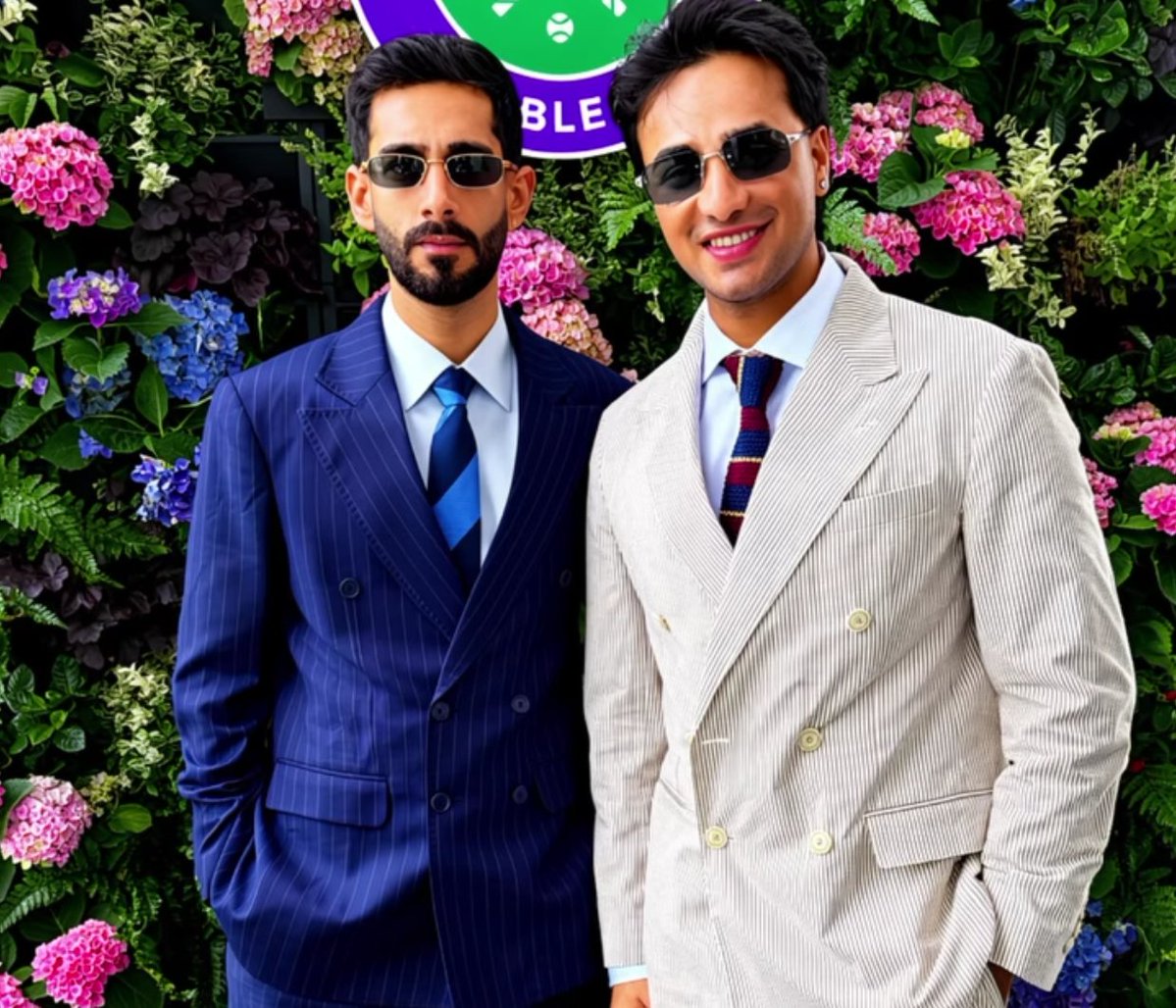 CricCrazyJohns's tweet photo. ABHISHEK SHARMA AT WIMBLEDON 🔥 https://t.co/p0CuJj2YqM