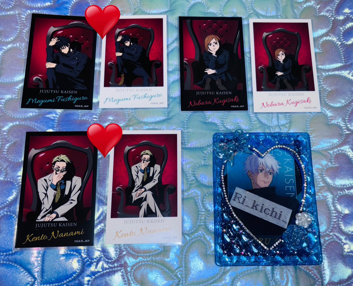 Ri_kichi_'s tweet photo. 〈譲渡〉呪術廻戦 PLAZA プラザ ブラインドフォトカード

▽譲
画像１～3枚目

▲求
定価（440）＋送料

郵送にてお取引、キャラ毎（2枚1セット）のみ。

PayPayまたはゆうちょ銀行対応可能。

❤️は別キャラ含む方優先させて頂きます。

検索からでもお気軽にお声掛けください。 https://t.co/ANm4VFFcoI