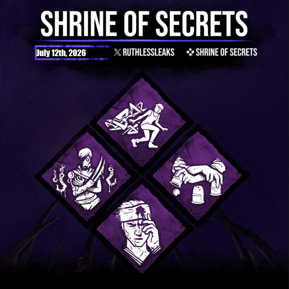 RuthlessLeaks's tweet photo. 💠 Shrine of Secrets (July 12, 2026)

Urban Evasion
Deception
Knock Out
Leverage https://t.co/1b0sugJWlR