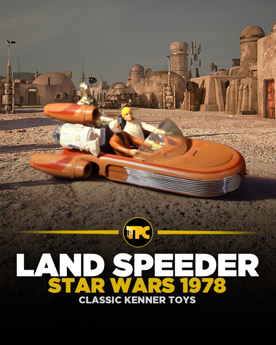 PadawanCollects's tweet photo. Hasbro later reused the original 1978 Kenner molds in 1995, adding updated details and a more advanced paint job.
 
FEATURED ITEM: 1978 Land Speeder - Mint In Box

Get this now using my eBay affiliate link: https://t.co/MB67rYoft4

Low Shipping Fee From Top Rated Seller. Check out the other great items this seller has!

————————

First released in 1978, Kenner’s low-cost Land Speeder was a faithful replica of the film prop, featuring a simple yet effective suspension system that made it appear to hover. Released as one of Kenner’s first vehicles, it was available from 1978 to 1980. A 1978 "Special Offer" version included free R2-D2 and C-3PO figures with a yellow box sticker, and the "LP" logo on the packaging was removed in 1979.

In 1984, the Land Speeder returned in the "Collectors Series" with minor box updates, including a red-and-yellow starburst. International versions, like those in the U.K. and Australia, featured fixed "hoods" instead of the U.S. toy's movable design. 

————————

I make commissions on qualified purchases with no added cost to you. Using my link supports my channel and allows me to keep making content. Always look at all pics and read description before buying & contact seller for questions.

————————

Check my Instagram and Facebook story feeds daily for early access on excellent pieces to add to your collection, I post items everyday! These items go quick once I post them. 

#StarWarsLandSpeeder #vintagetoys #actionfigures #KennerToys #StarWarsToys