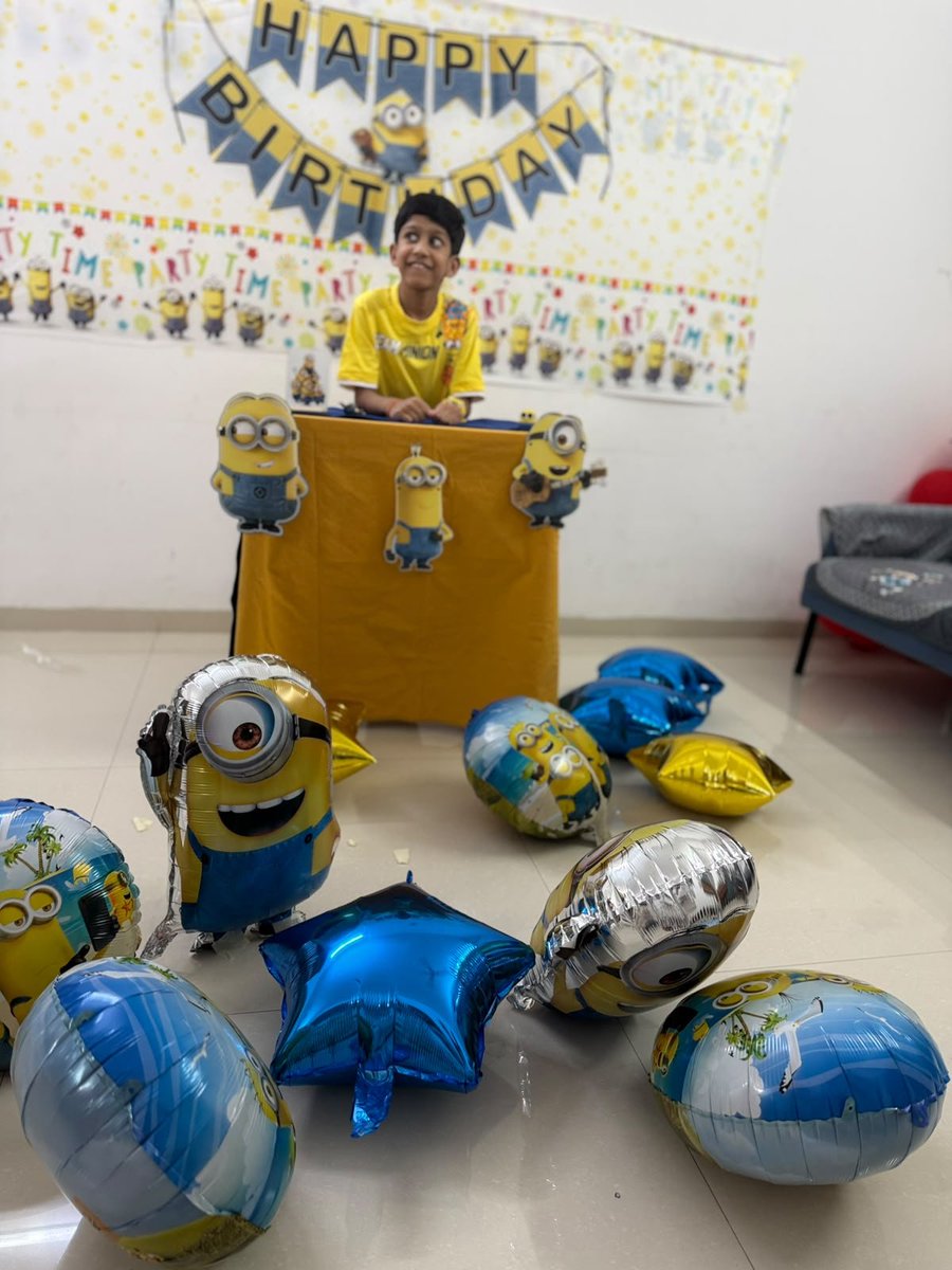 vihaan_cfindia's tweet photo. Happy Birthday My Little Minion 💛💙 https://t.co/4lGYQs55ue