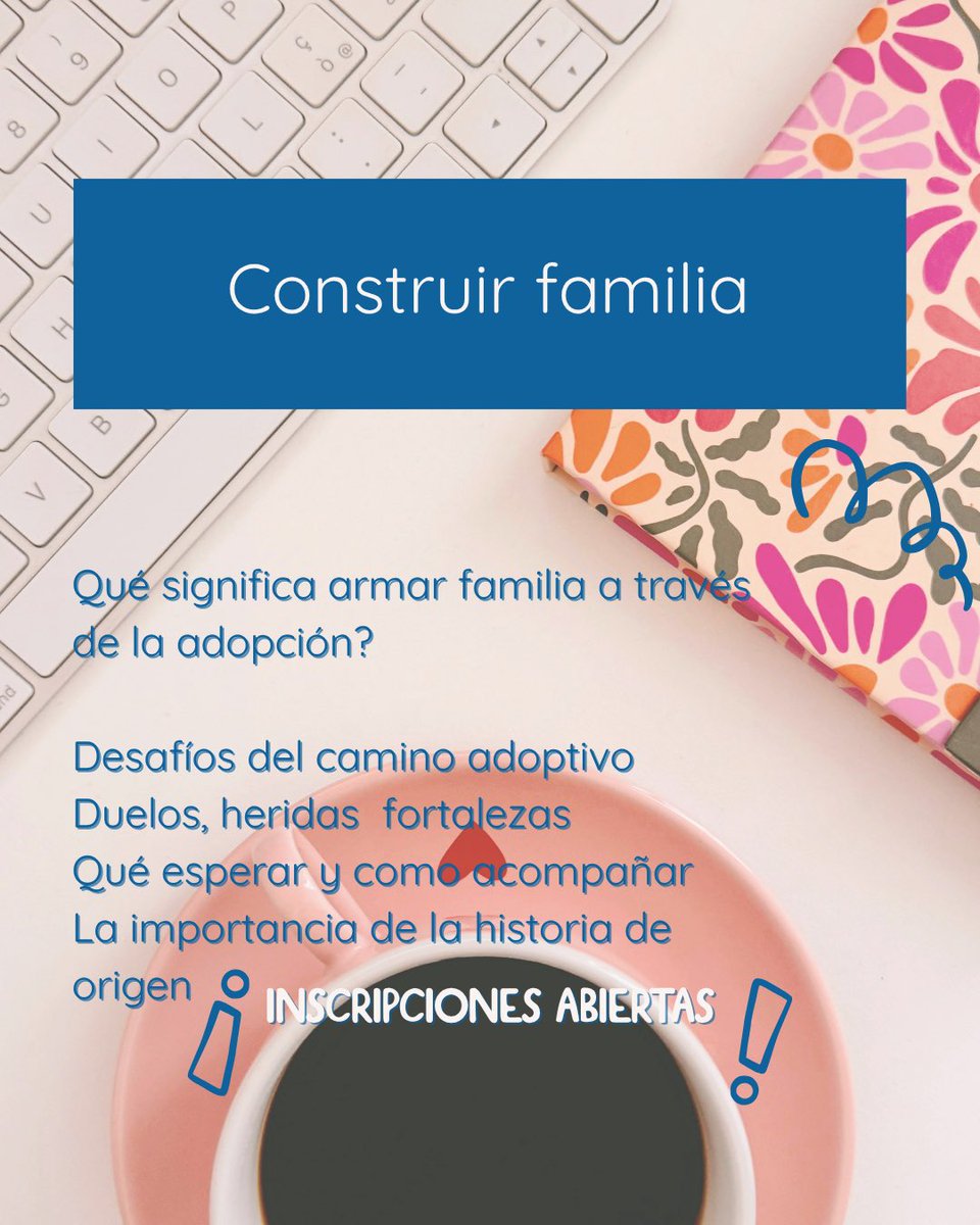 AdopcionNG's tweet photo. Tres encuentros para pensar la adopción desde una mirada profunda y respetuosa.

📅 16/07 · 07/08 · 13/08
🕖 19 hs | Online

Inscripciones:
hola@adopcionng.org.ar https://t.co/vLgspfcuPF