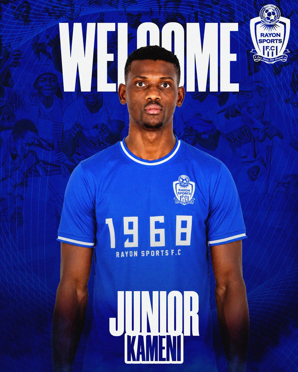 rayon_sports's tweet photo. 🚨 OFFICIAL: JUNIOR KAMENI IS BLUE! 💙

We’re thrilled to announce the signing of Cameroonian striker Junior Kameni as the newest member of the Gikundiro family.

A forward with experience across Africa, Europe, and Asia, Kameni has featured for:

🇲🇦 Union Touarga
🇲🇦 FUS Rabat
🇩🇰 Næstved BK (loan)
🇰🇿 FC Kaisar
🇦🇪 Sharjah FC
🇦🇪 Khor Fakkan FC

🏆 AFC Champions League Two Winner.

Welcome to Rayon Sports, Kameni! Let’s make history together. 💙🦁

🎟️ Rayon Day: 18.07.2026
Book your ticket now: *939*3*2#