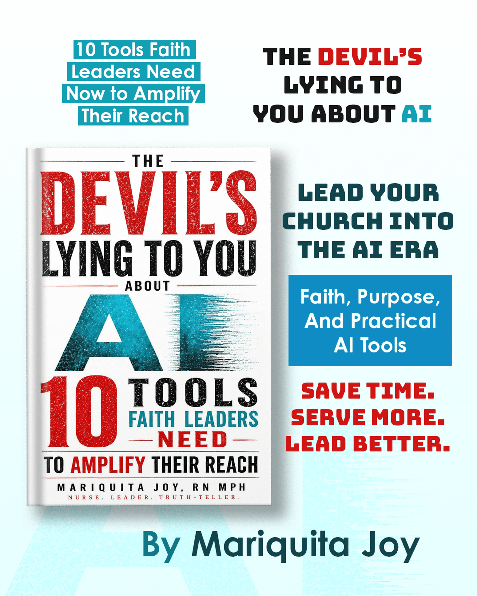 SHOUTmyBook's tweet photo. Many faith leaders are asking the same question: Can technology and faith work together? Explore real-world AI tools that help churches save time, improve communication, and expand their impact. BY Mariquita Joy

Available on - Amazon https://t.co/3kU4LRJscR