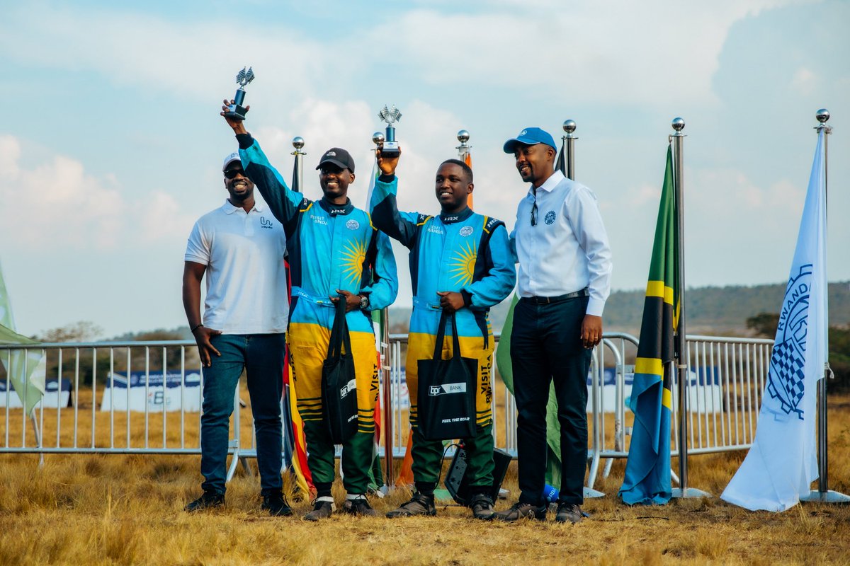 MotorsportRw's tweet photo. 🇷🇼 Home glory. National champion.

@kanangire and Kevin Mujiji conquers the 2026 #RwandaMountainGorillaRally to claim victory in the National Championship, ARC2 category, after a commanding weekend on Rwanda’s toughest stages.

#RMGR2026 #RallyRwanda #NationalChampion #MotorsportRwanda

@BPRbankrw @VivoEnergyRw @vubavubarw @MahwiFoodz @esrirwanda @FastnetISP_RW @Rwanda_Sports @RCBrwanda @FIAAfricanRally @fia