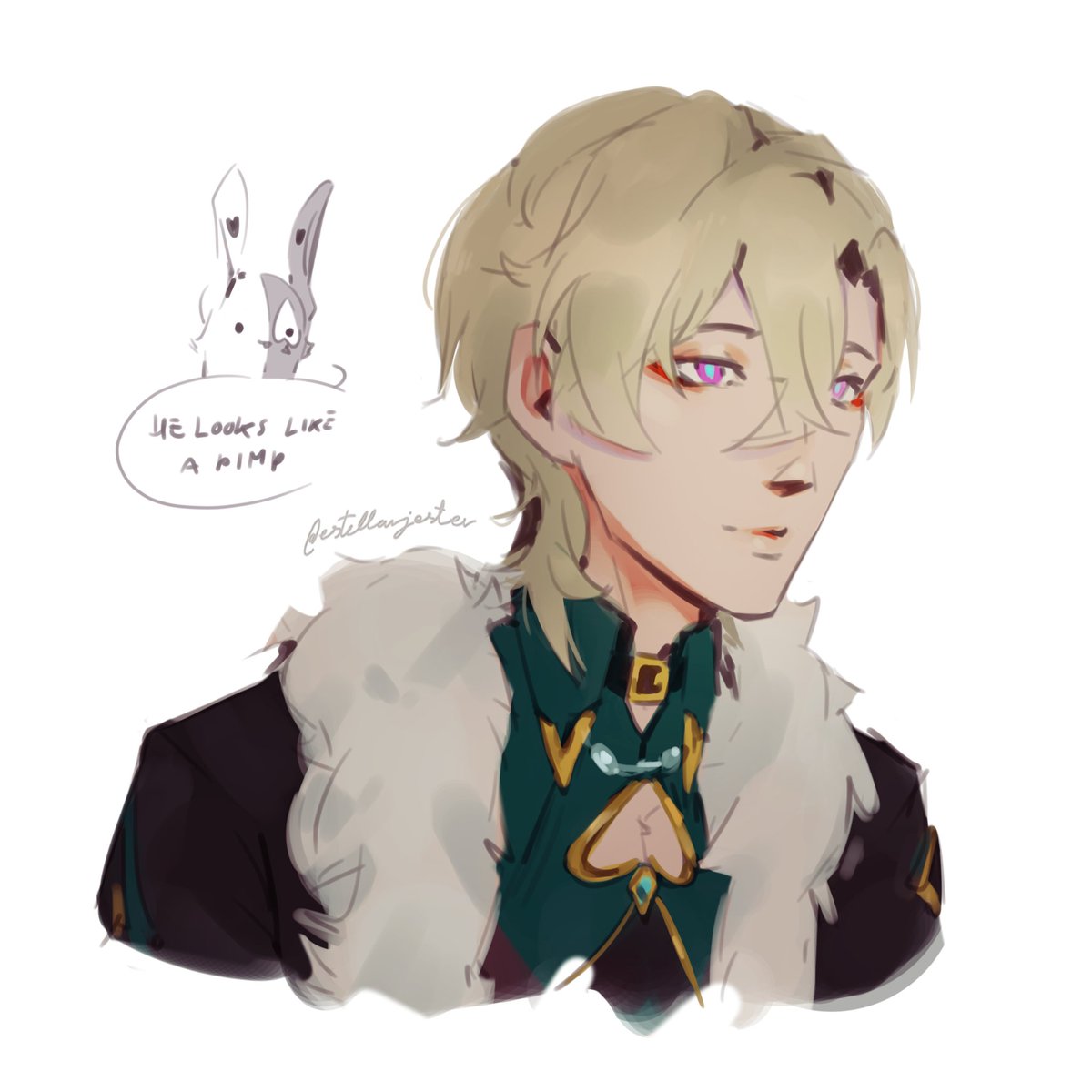 estellarjester's tweet photo. Thinking about drawing his summer outfit next
#Aventurine #HonkaiStarRail https://t.co/oXaVR7Ox38