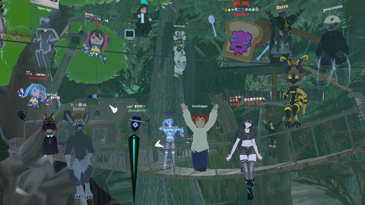 AkikoSlime's tweet photo. #CreatorJam #Resonite
今週のお題はキャンプ
どうせやるなら雲の上でキャンプしてみたいと
いうことで作ってみたら雪山の上になってしまった
おつかれさまでした https://t.co/vnyvIvu205