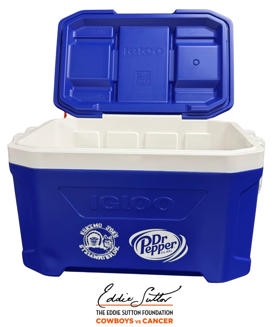 EddieSuttonFdn's tweet photo. 🧡🥤 Cowboy fans, this one's for you!

Bid on this 50 qt co-branded @eskimojoes &amp; Dr Pepper cooler—the perfect companion for tailgates, lake days, camping trips, and cheering on the Cowboys all season long.

🔗 Bid Now 👉🏽 https://t.co/PWBEBiJnHI https://t.co/5Wku5r9y1e