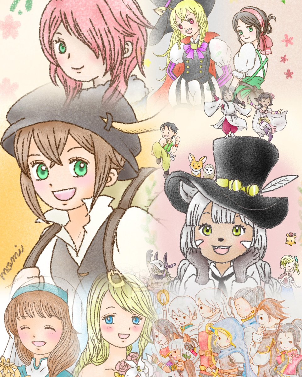 momomo_momiji's tweet photo. オクトラ8周年おめでとうございます🎊
壮大なストーリー、魅力的なキャラ達、頭を使うバトル、そして心に響くBGM🥹✨
ずーーっと大好きです🫶🏻
これからも聖火のご加護があらんことを…

過去絵でお祝い🥳
今日は宴じゃーーー！🥂
#オクトラ8周年 https://t.co/K6eva2UHWk