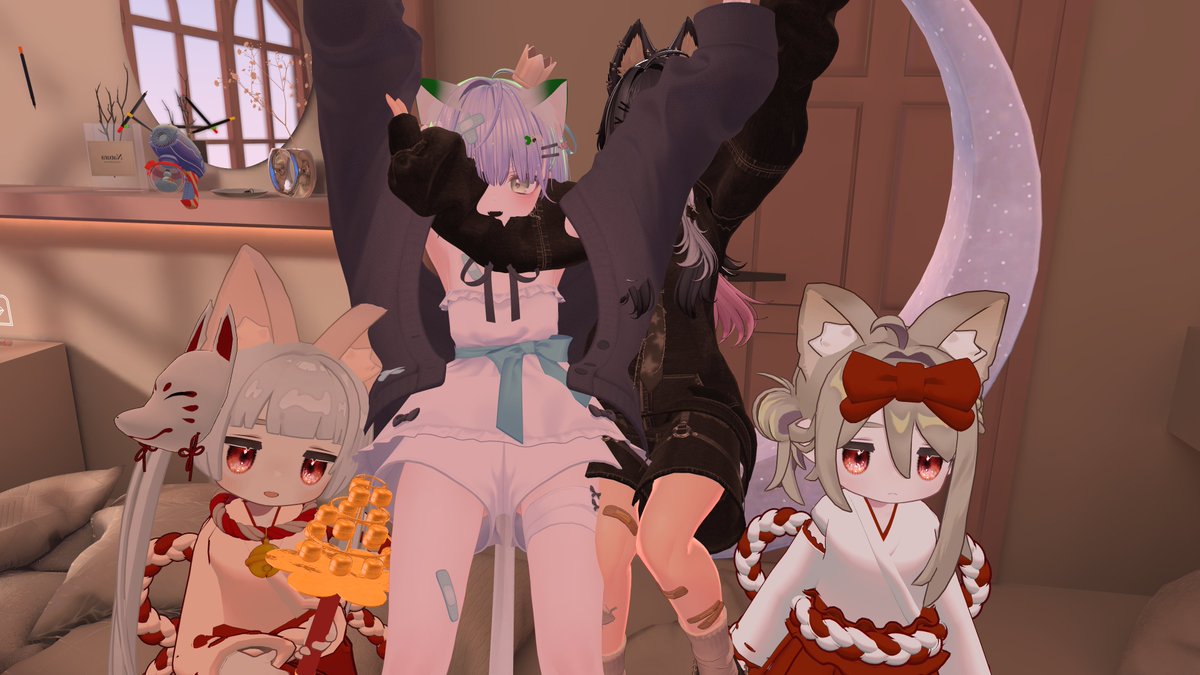 T___VRC's tweet photo. 今日のぶいちゃ！
手話楽しい！！！文字なのに体で表現するとこだったwww https://t.co/WumZOFX6YD