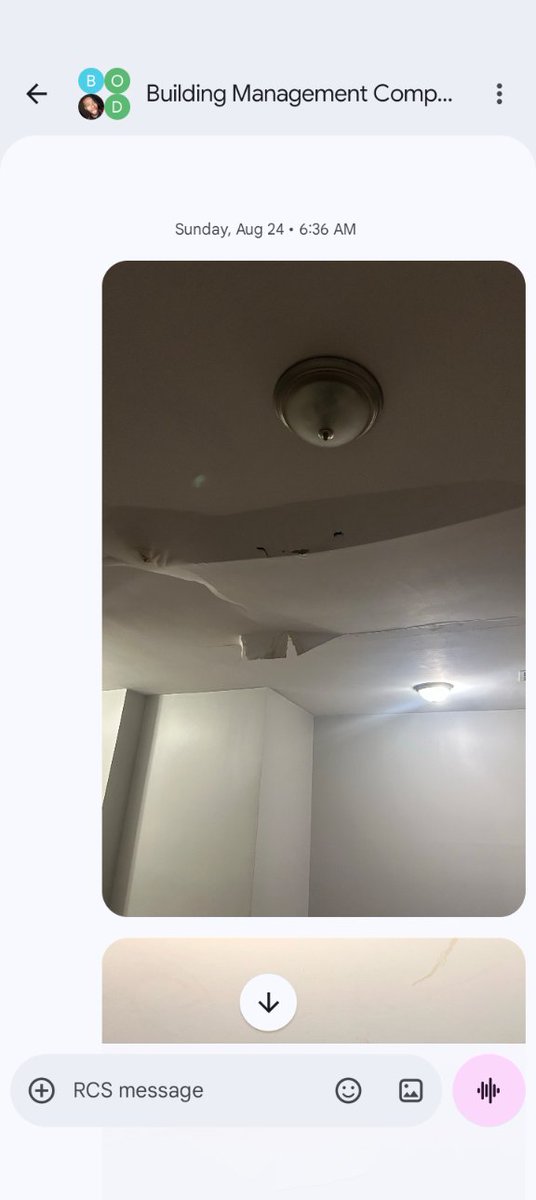 FeminineandFlow's tweet photo. Part 2 
This is how my apartment looked from July  26,2025 -until the end of March 2026 beginning of April 2026.When they supposedly fixed it we told them it was leaking in my son's room. A week later the living room ceiling was cracking because the whole roof needed to be fixed https://t.co/V6Nwawfgcs