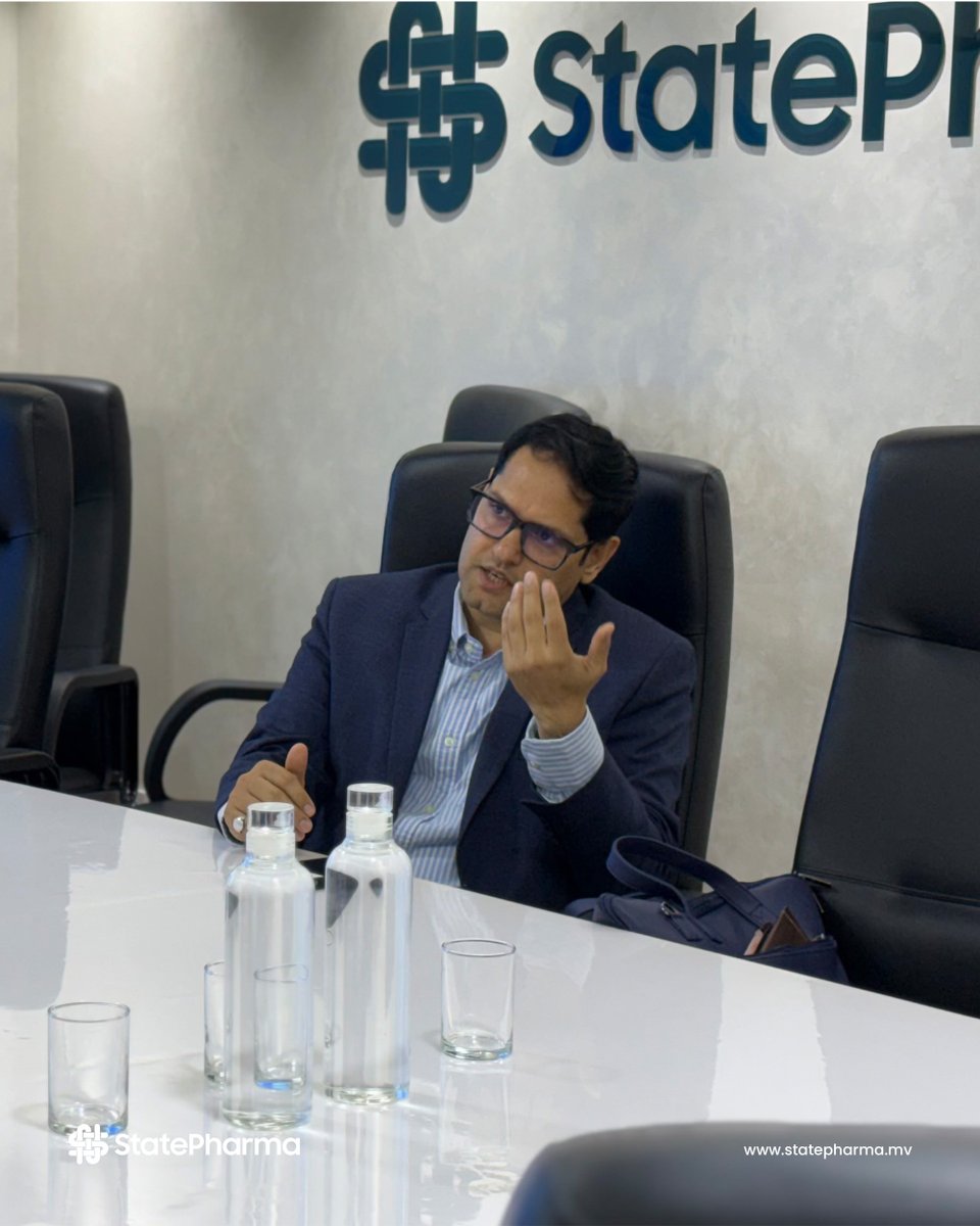 statepharmamv's tweet photo. A productive meeting with the Country Head of Dr. Reddy’s Laboratories in the Maldives to discuss collaboration, ensuring the uninterrupted availability of quality medicines during the transition, and strengthening long-term supply chain resilience.

#StatePharma #MedicineSupply https://t.co/6h9hnJqgKd