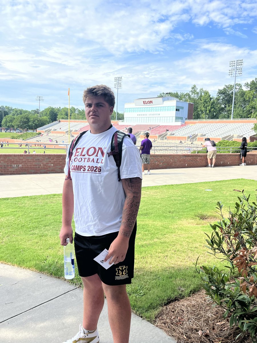 JoeySonnenberg's tweet photo. Had a great time at @ElonFootball thank you @MatthewIsom70 for inviting me out to get evaluated!!!! @MerrittIslandFB @CoachMurray47 @KevinVerpaele17 @DeShaunT8 https://t.co/nvrM5FwIVX