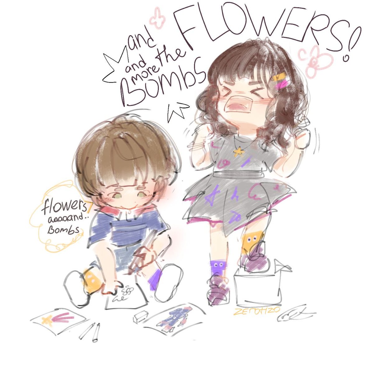 Zerotizo's tweet photo. Wondertwins
#willbyers #janehopper #art https://t.co/RgE0vmJcuU
