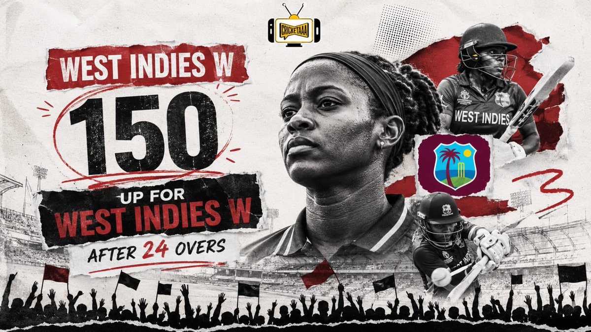 IndianSportFan's tweet photo. 150 up! π₯ Taylor (43*) & Matthews (98*) ki solid partnership WI-W ko target ke bohat kareeb le aayi hai vs Ireland Women πͺπ
#Cricketaaa #WIvIRE #WestIndiesWomen #HaylMatthews #ShemaineCampbelle #150Partnership #WomensCricket #CricketLive https://t.co/33FQ2CwEIh