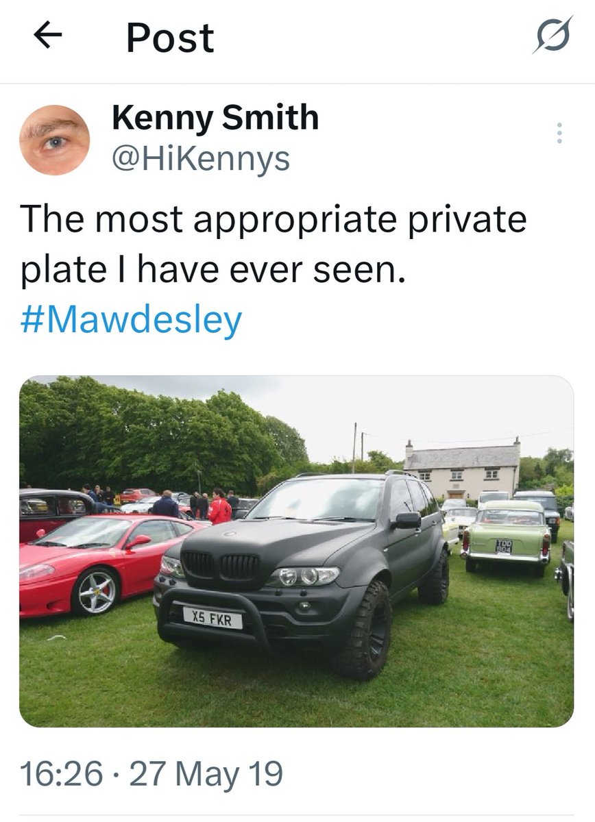 HiKennys's tweet photo. Celebrating 7 years of this FKR being for sale at a car show.
(Nearly as long as those books I have for sale on ebay) #3pin
#Didsbury https://t.co/Gb7RWdfOtW