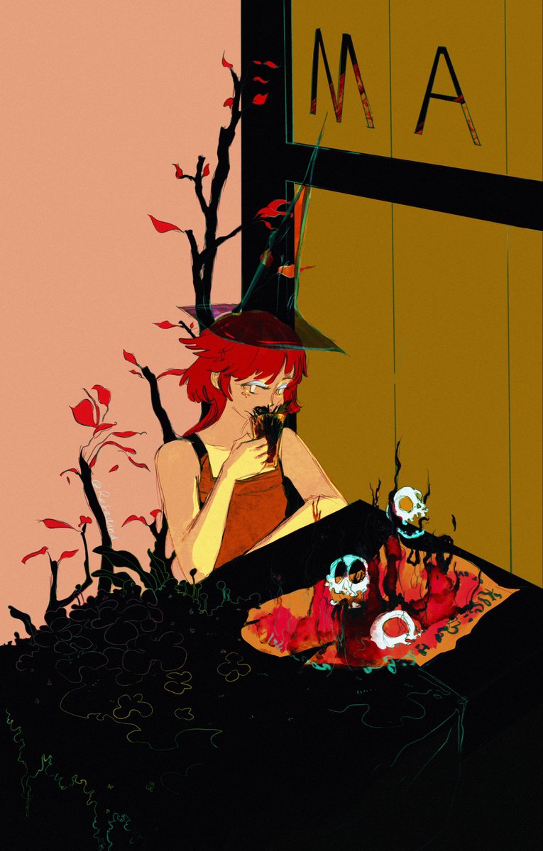 relzwind's tweet photo. How about a cup of our witches' special herbal tea?😈🌿🪾#illustration #fantasy https://t.co/DlGEmD19Lx