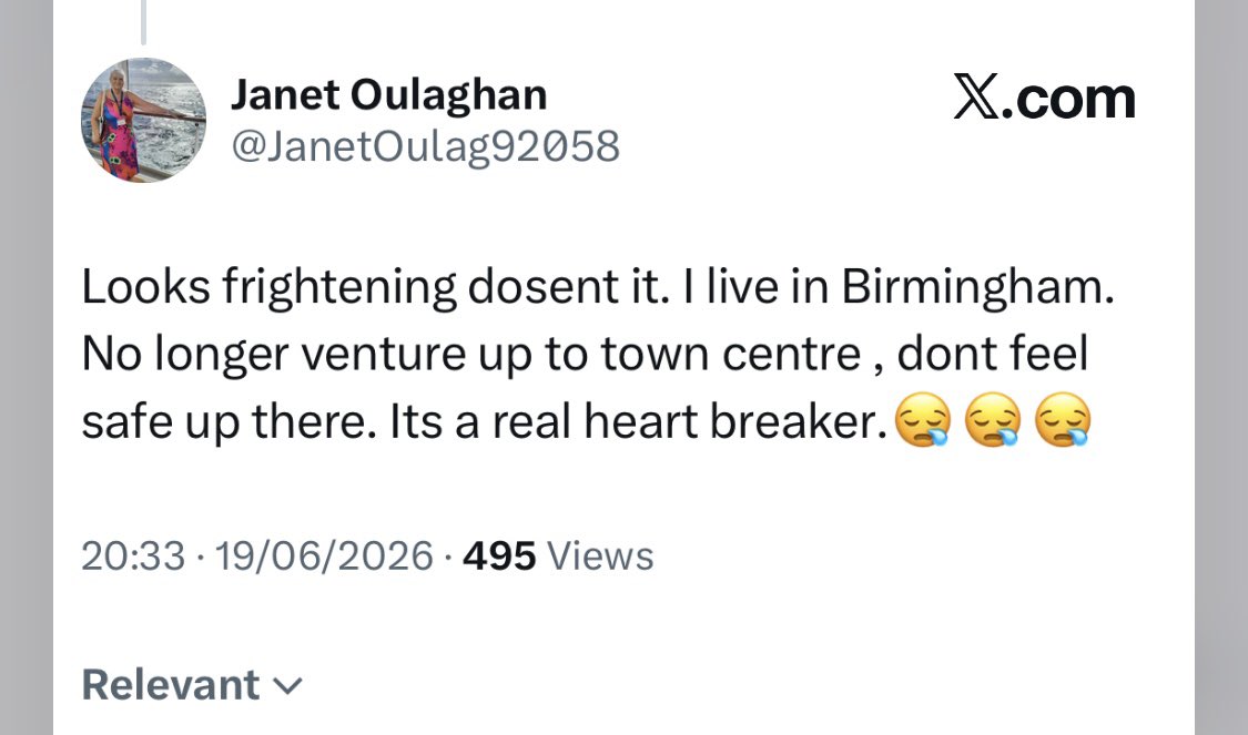 gwm99's tweet photo. @JanetOulag92058 How odd. You lived in Birmingham less than a month ago. BTW  - is English not your first language ‘Janet’? https://t.co/FrHaPvoeAW