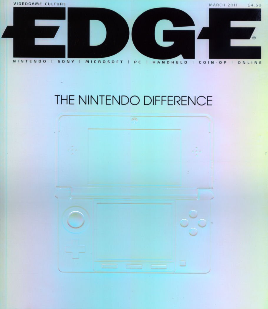 NintendoMetro's tweet photo. EDGE #225, March 2011 - Nintendo 3DS cover. https://t.co/8dFkhseY0j
