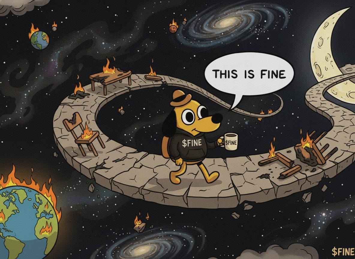 FineOGonSol's tweet photo. Internet history in one calm sip. 🧵

Here's why the "This Is Fine" dog outlived every trend that tried to bury him. 👇 https://t.co/ehPebuNAOt