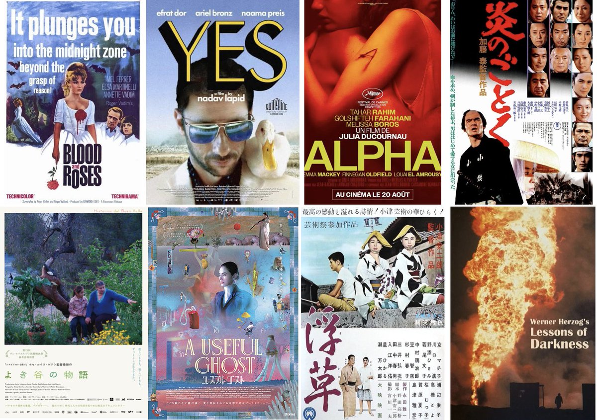 kinema_cat's tweet photo. 映画見た順 7月1〜12日）　PEAK END｜血とバラ｜イエス｜エウレカ｜ガス人間｜ALPHA｜炎のごとく｜よき谷の物語｜チャオ・パンタン｜ユースフル・ゴースト｜ミューズ・アカデミー｜麦秋｜浮草｜沈黙の世界｜問いかける焦土 https://t.co/3AXCwiSU0r