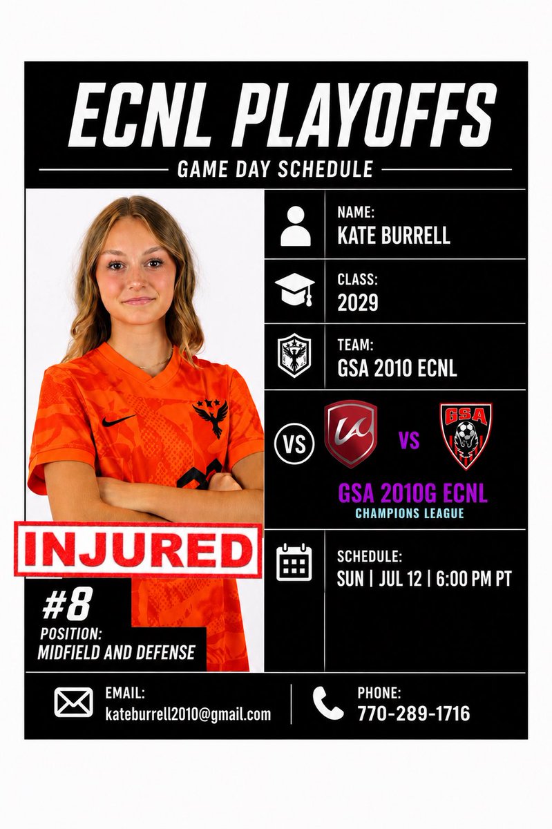 kaitlynburrell_'s tweet photo. Game day ✌🏼!! Going to be cheering my team on! #ecnlgirls #nationalplayoffs #injured https://t.co/8x8nlqPlBK