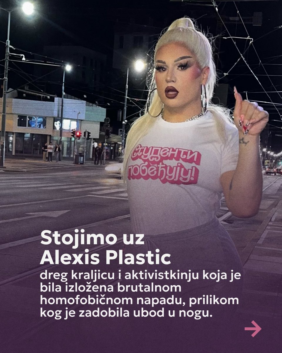 kvirzborbg's tweet photo. . @AlexisPlastic_ želimo brz oporavak i da što pre ponovo stane na štikle! ✊👠 https://t.co/kWmkO5shjs