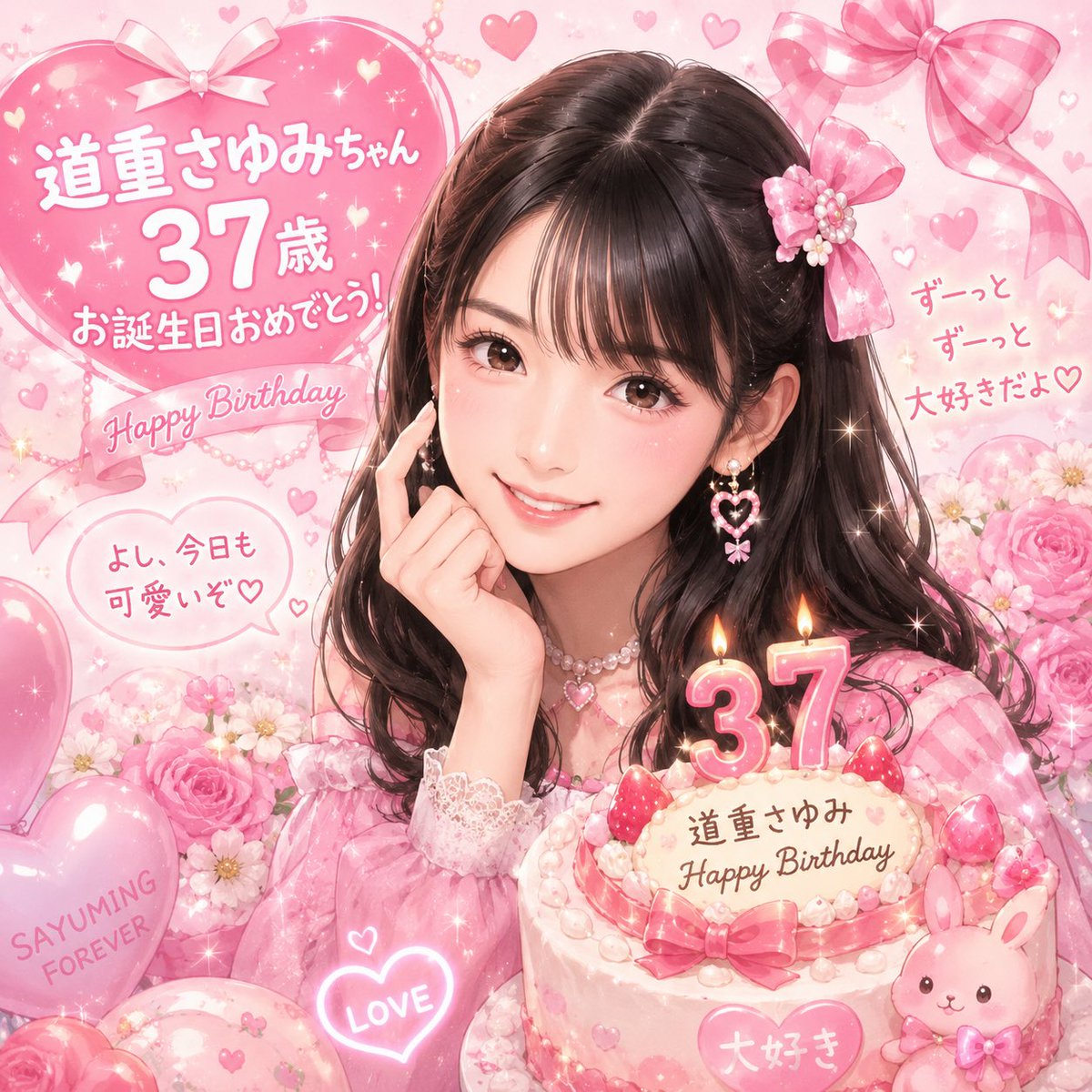2OO1_O2_O2's tweet photo. 🎀HAPPYBIRTHDAY🎀
1番可愛いさゆみん37歳おめでとう︎🫶💕 
12年半大大大好きᐡ⸝⸝> ·̫ <⸝⸝ᐡ
素敵な一年になりますように✨️ https://t.co/a51Cx699lj