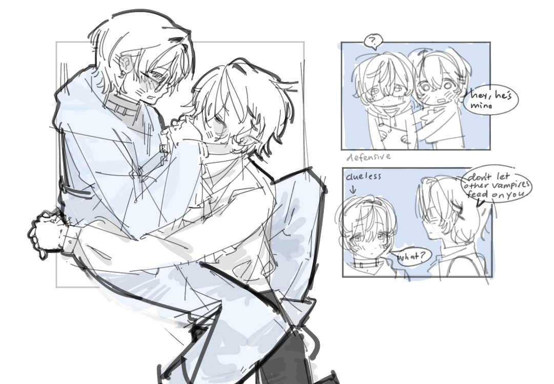 rrxd00's tweet photo. timmy and xileak (he's a vampire? maybe?) #kaeble https://t.co/lwm86FJhWf