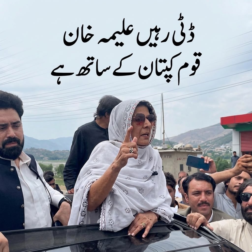 Azizkhanoff's tweet photo. ڈٹی رہیں علیمہ خان 
قوم کپتان کے ساتھ ہے https://t.co/FlMM8w2e3n