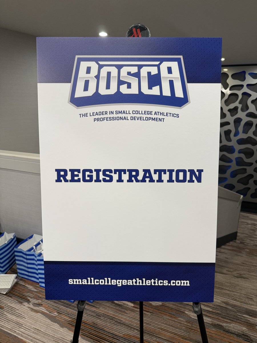 briansisson11's tweet photo. Less than an hour and we are underway, registration and Sunday sessions!  Great to be back at the @smallcollegeath Convention! #BOSCA26 #BOSCAfamily https://t.co/c0kk40lZw4