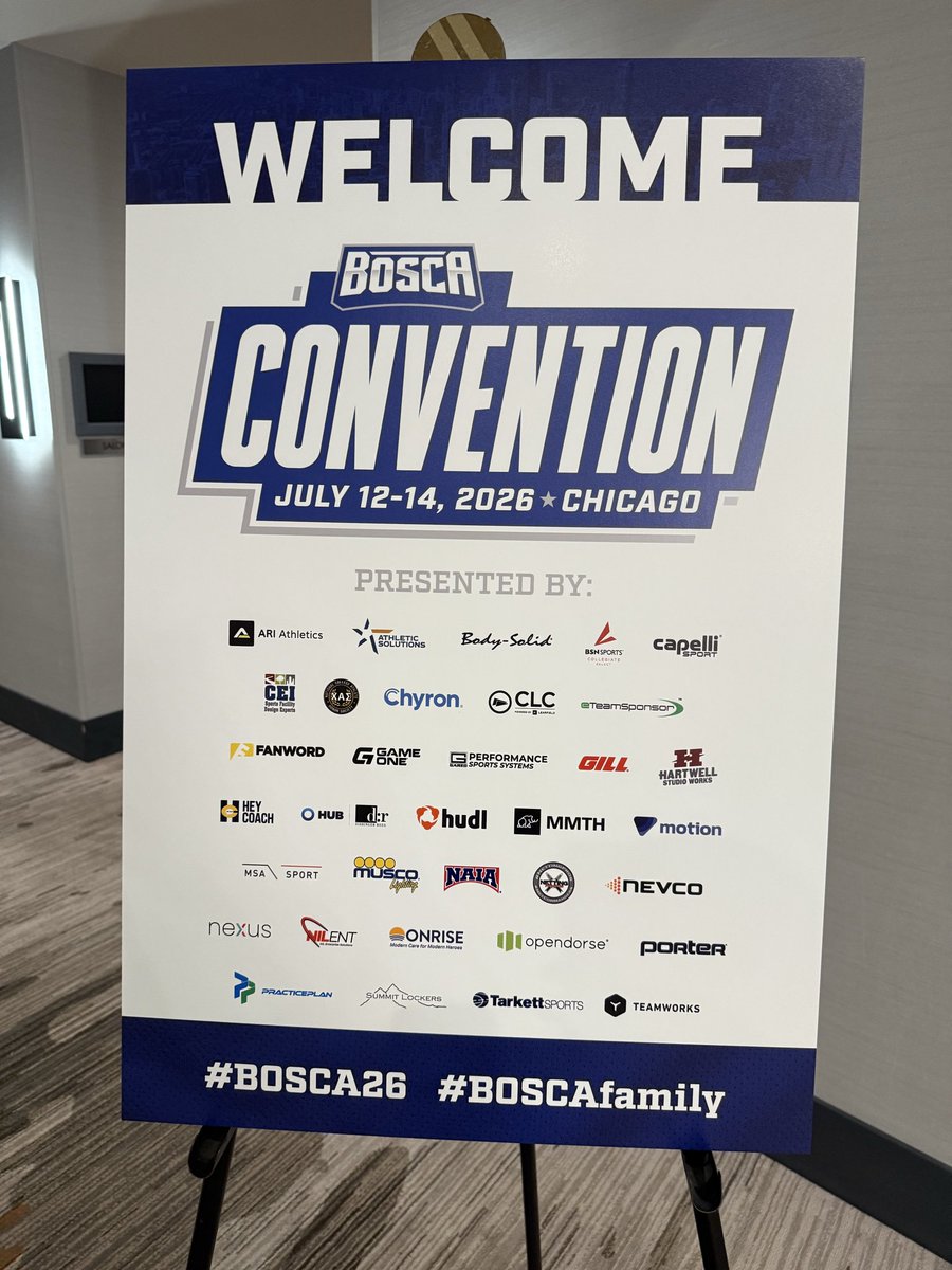 briansisson11's tweet photo. Less than an hour and we are underway, registration and Sunday sessions!  Great to be back at the @smallcollegeath Convention! #BOSCA26 #BOSCAfamily https://t.co/c0kk40lZw4