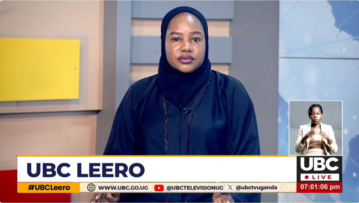 ubctvuganda's tweet photo. Ekiriko: UBC Leero Ne @NShaidat  

Labira wano ~ https://t.co/OSrTKmYkIP

#UBCLeero https://t.co/JTTYr7ay11