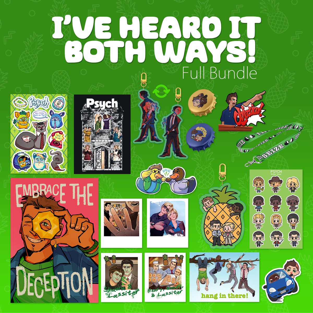 Psych_Zine's tweet photo. 💚Full-Bundle💚

You have been getting a glimpse at all the awesome merch available but what about a full bundle where you can enjoy everything?! Get yours now at - 

https://t.co/vlBhbcugsi https://t.co/pdMVL7Scd6