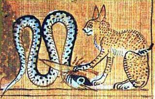 certainlyluis's tweet photo. Bastet vs Apep https://t.co/YoWN9AuNq3