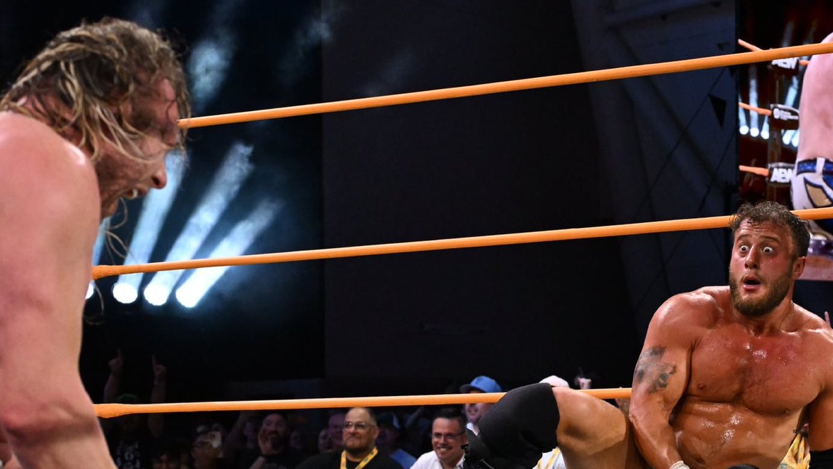 BustedOpenRadio's tweet photo. This week's #BustedOpen247 Match of the Week goes to @KennyOmegamanX vs @The_MJF on AEW Dynamite Beach Break!

🎧Tune in every Sunday to find out who wins the MOTW! https://t.co/1J06bupqOA