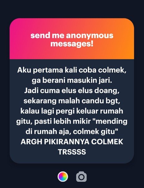 telurebus777's tweet photo. sekarang udah kecanduan ya sayang? sampe pikirannya gabisa mikirin hal lain selain colmek, tpi emg ga bosen pake jari sendiri? gamau coba pake jari aku? https://t.co/Cy40pQOyyP