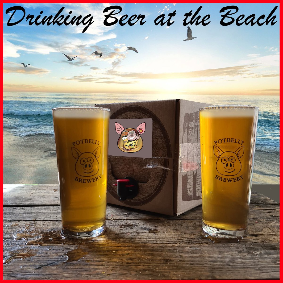 PotbellyBrewLtd's tweet photo. 🏖️ Wherever summer takes you, take a great beer with you.

CRAZY DAZE 5.5 is a very light golden bitter with hidden strength!

Available from Potbelly Brewery, please call 01536 410 818 to order.

Cheers! 🍺

#PotbellyBrewery #CrazyDays #CraftBeerUK #RealAle #DrinkLocal #Summer https://t.co/b8WD18qVZ7
