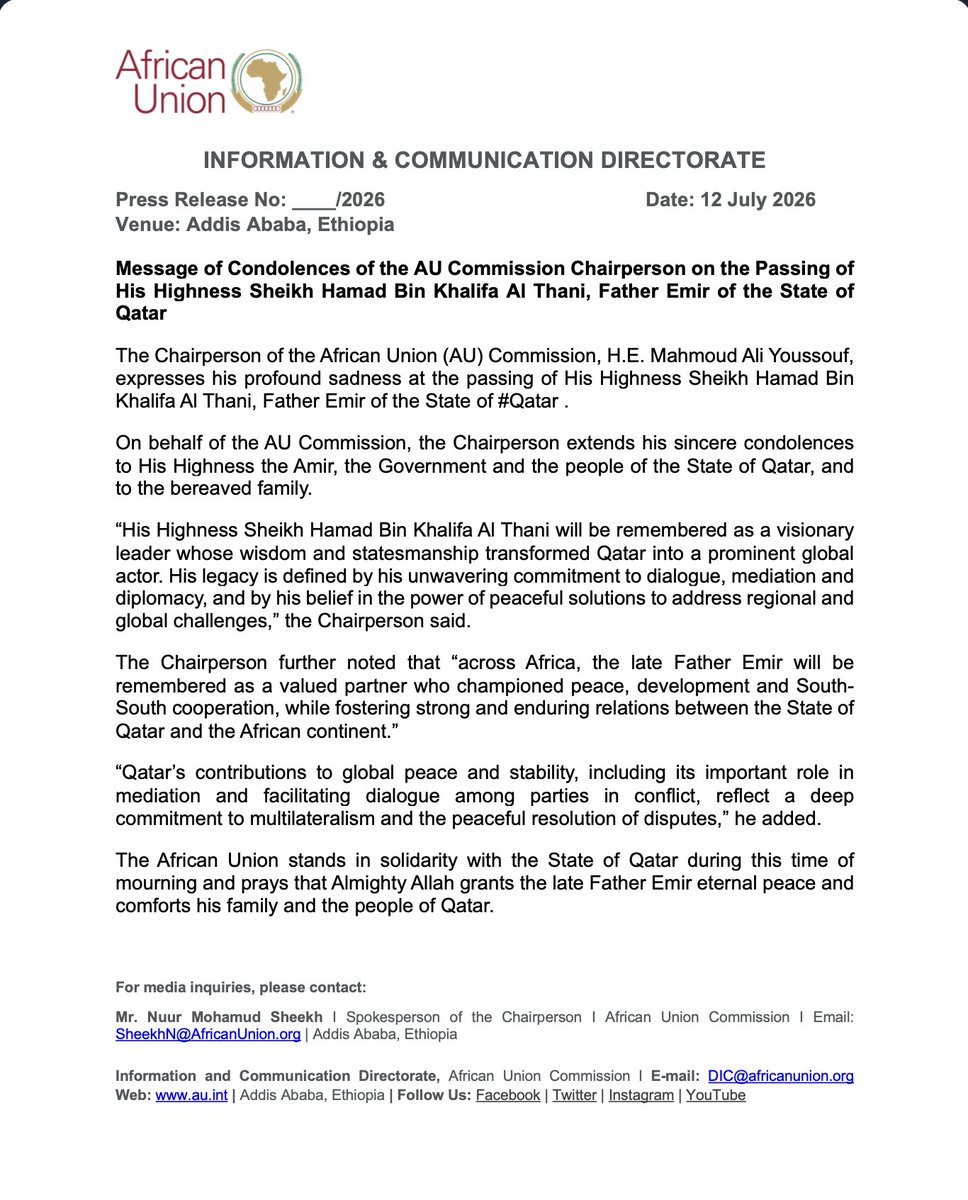 African Union tweet media